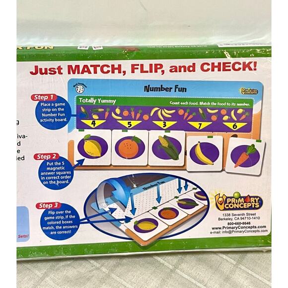 FlipChex Number Fun self checking magnetic Math Readiness games NEW K-2 - Picture 6 of 6